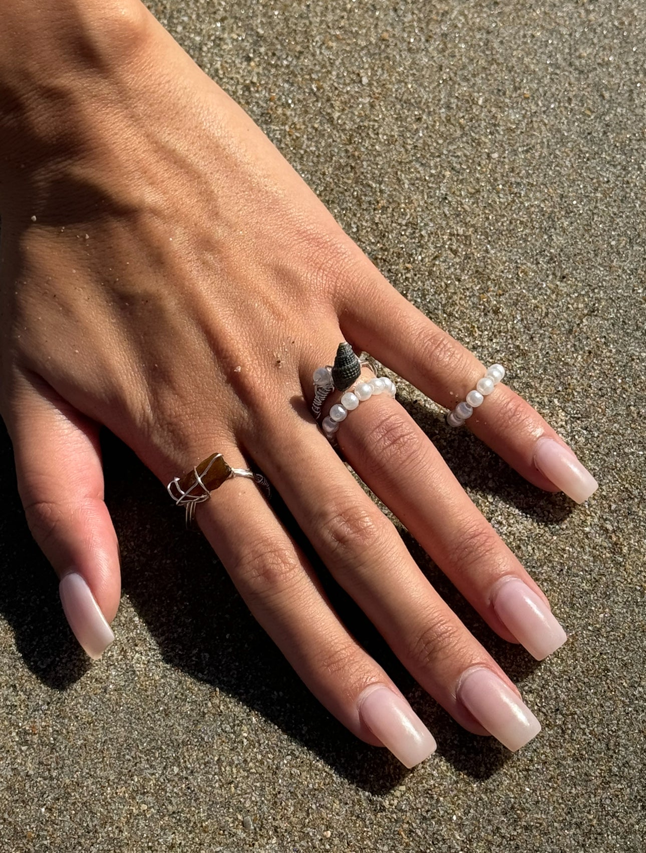 Shell wired rings